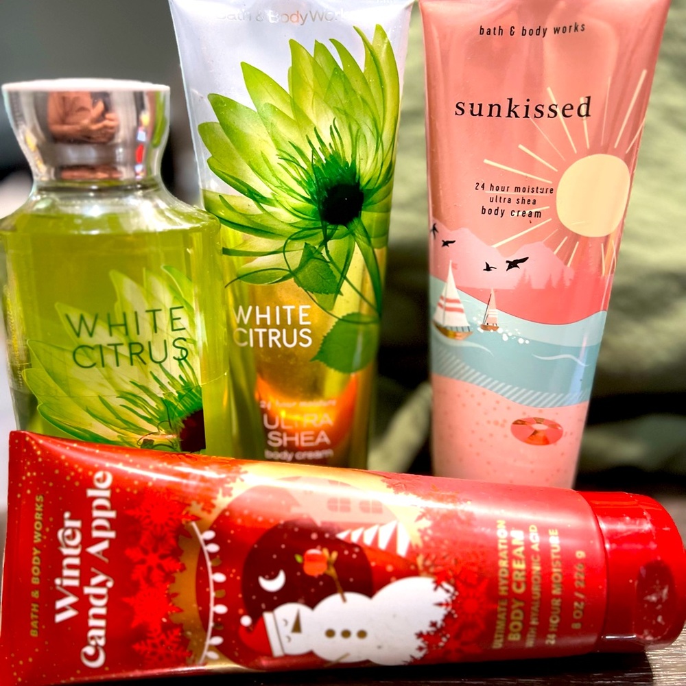 Bath & Body Works lotions and shower gel